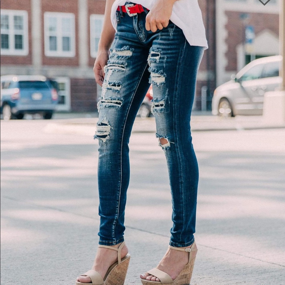 KanCan Mid-Rise Ankle Skinny Stretch 5/26